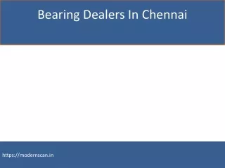 Bearing Suppliers In Chennai
