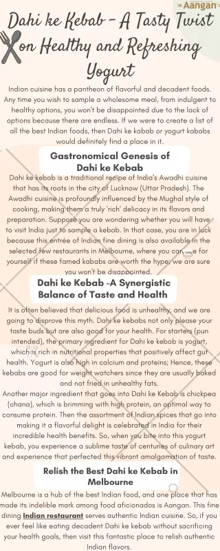 Dahi ke Kebab – A Tasty Twist on Healthy and Refreshing Yogurt
