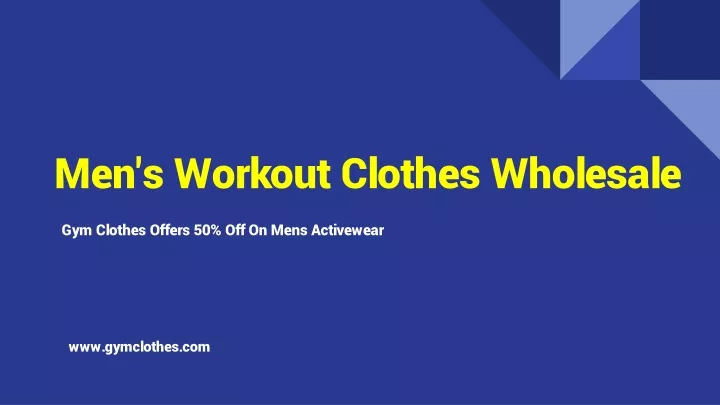 m en s workout clothes wholesale