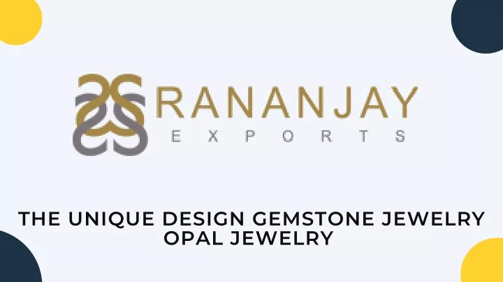 the unique design gemstone jewelry opal jewelry