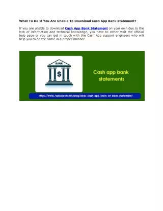what to do if you are unable to download cash