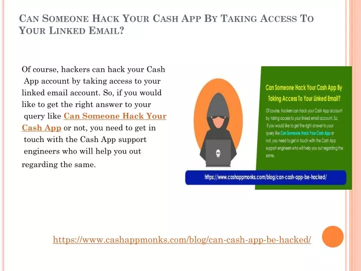 can someone hack your cash app by taking access to your linked email