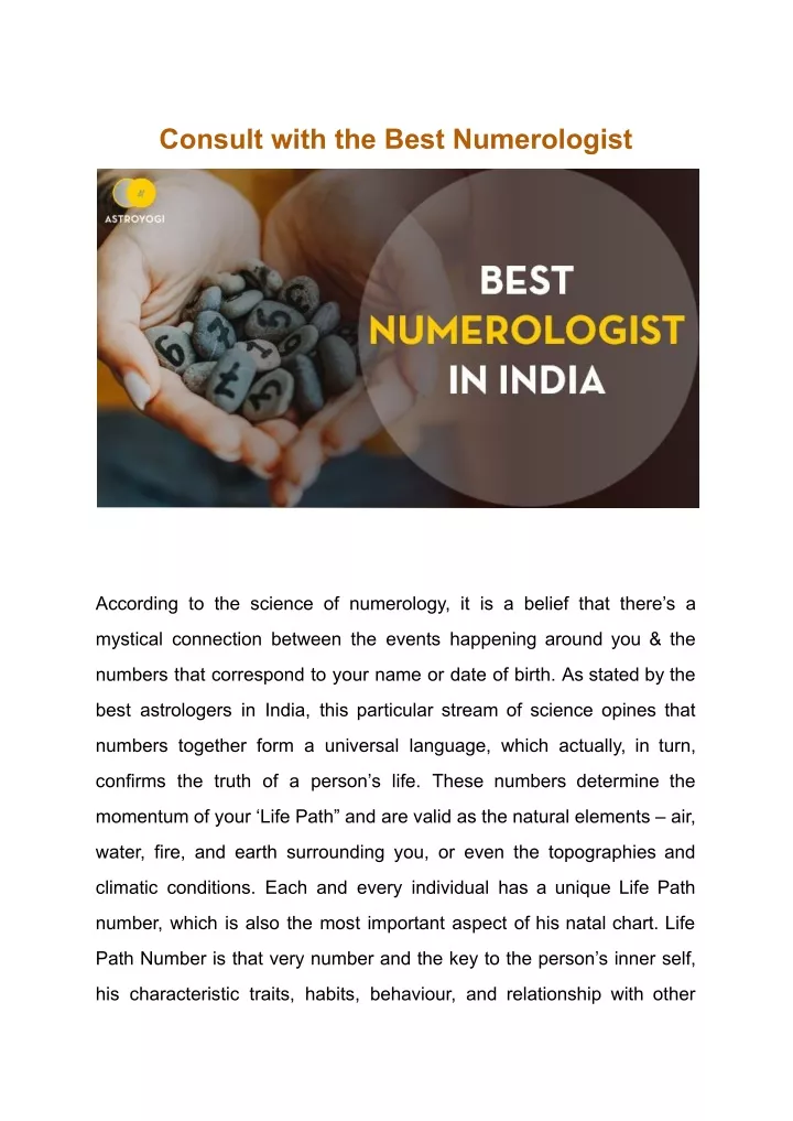 consult with the best numerologist