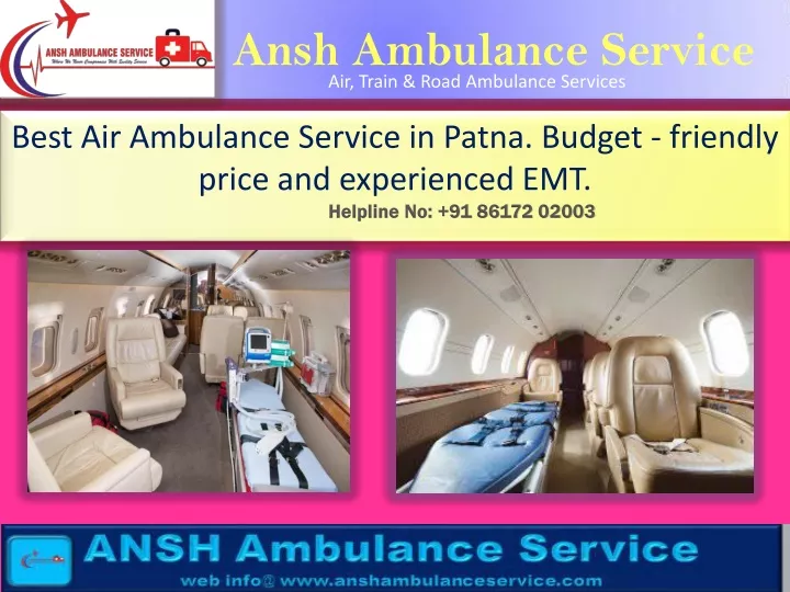 ansh ambulance service air train road ambulance