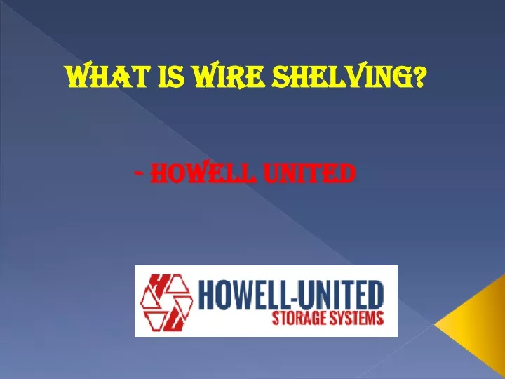 what is wire shelving