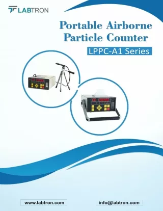 portable airborne particle counter lppc a1 series