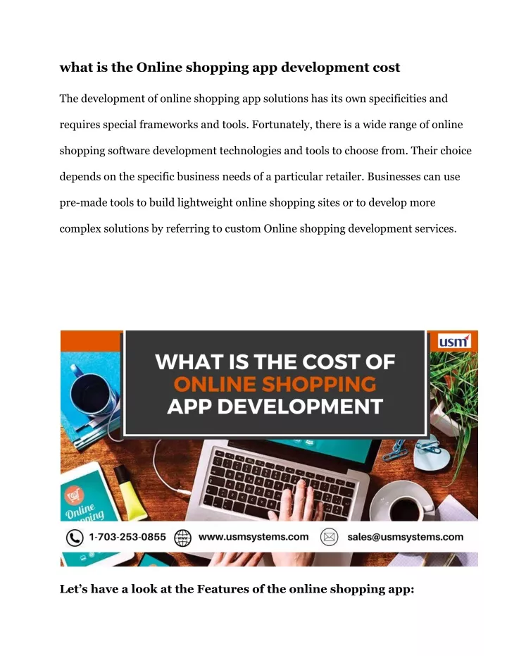 what is the online shopping app development cost