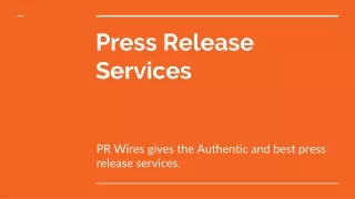 press release services