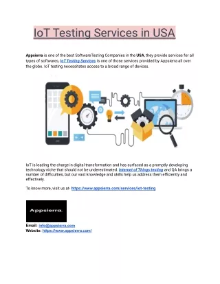 iot testing services in usa