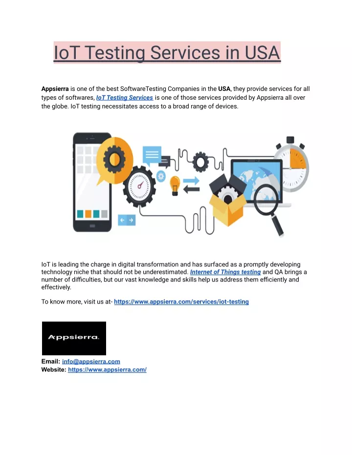 iot testing services in usa
