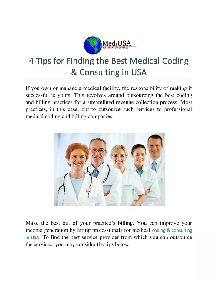 4 4 tips for finding the best medical tips