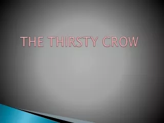 the thirsty crow