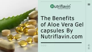The benefits of aloe vera gel capsules by nutriflavin.com