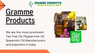 Peppermint Oil| Peppermint Oil Manufacturers in India