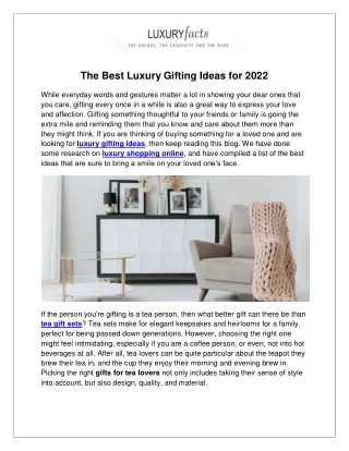 The Best Luxury Gifting Ideas for 2022