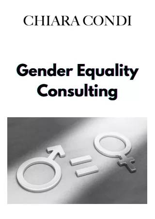 Gender Equality Consulting