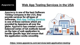 web app testin g services in the usa