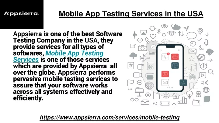 mobile app testin g services in the usa