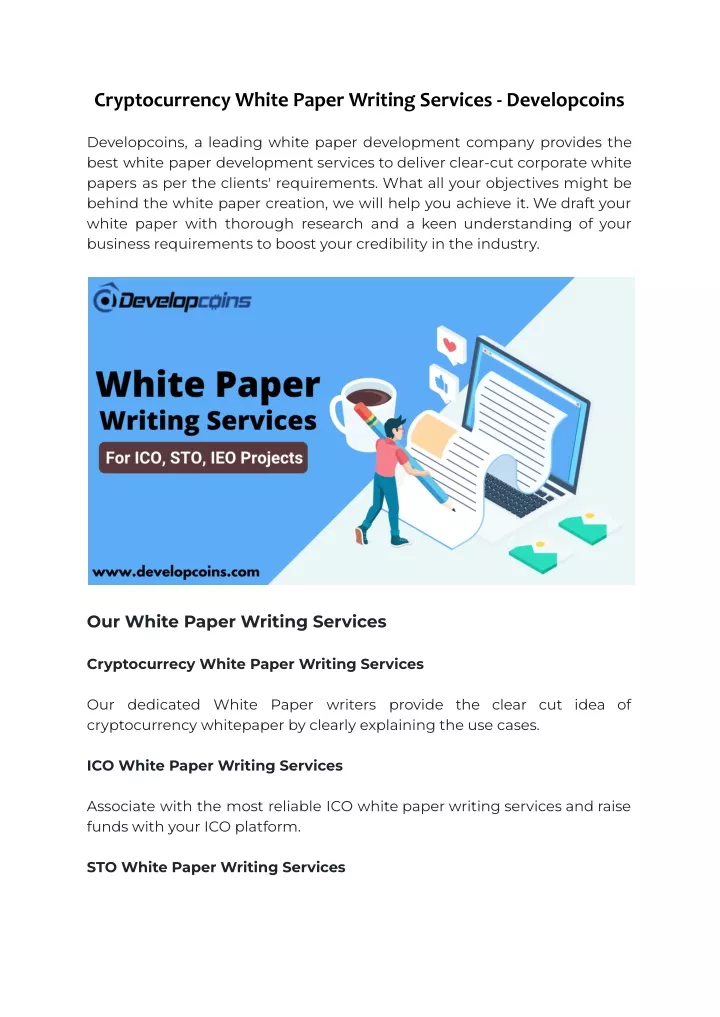 cryptocurrency white paper writing services