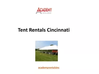 tent rentals cincinnati