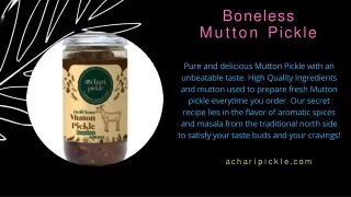 Boneless Mutton Pickle