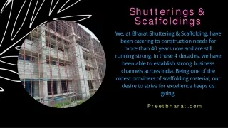 Shutterings & Scaffoldings