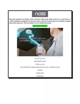 Smart Home  Noze.tech