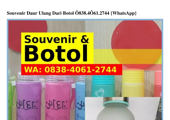 souvenir daur ulang dari botol 838 4 61 2744