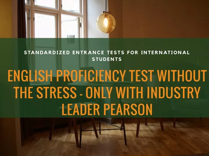 standardized entrance tests for international