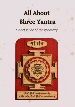 all about shree yantra