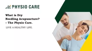 What is Dry Needling Acupuncture? - The Physio Care.