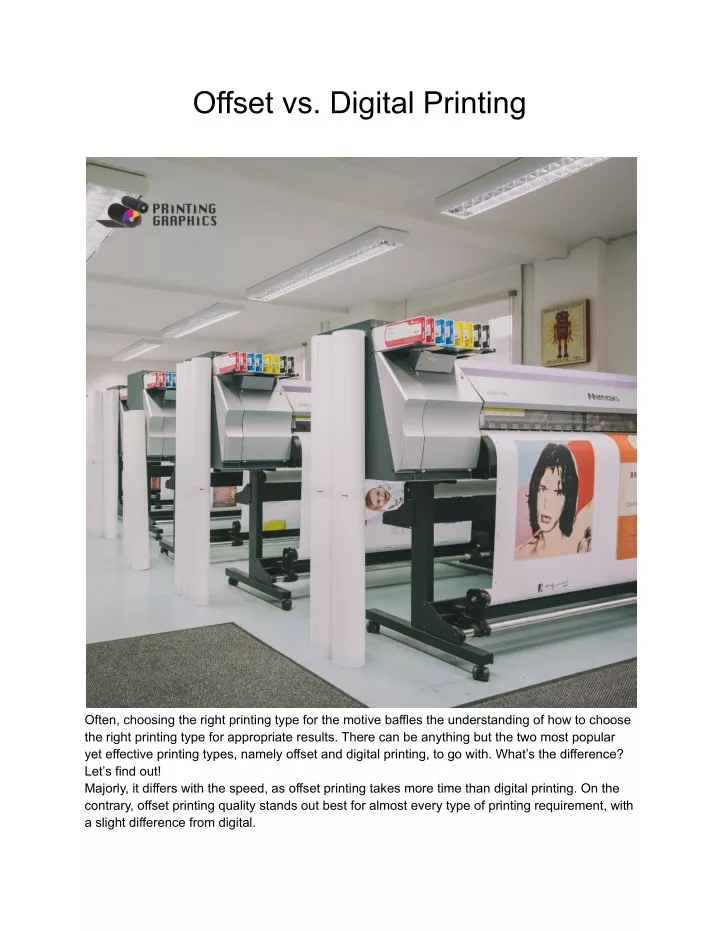 offset vs digital printing