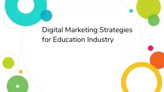 Digital Marketing Strategies For Education Industry