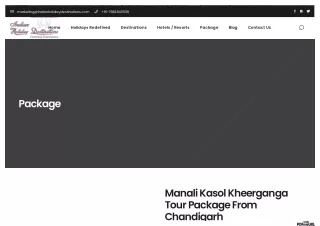 Manali Kasol Kheerganga Tour Package From Chandigarh