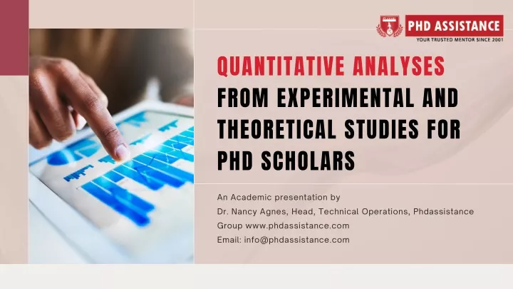quantitative analyses from experimental