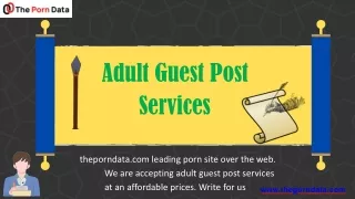 #3 Benefits Of Adult Guest Porn Services |  Theporndata.Com