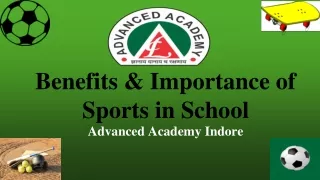 Benefits & Importance of Sports in School