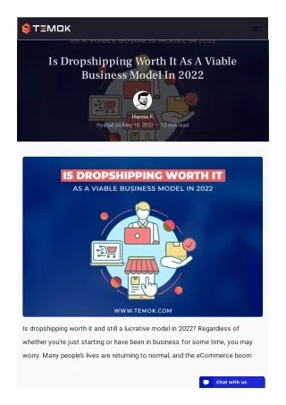 is dropshipping worth it as a viable business