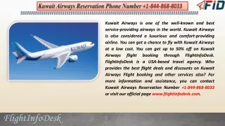 kuwait airways reservation phone number
