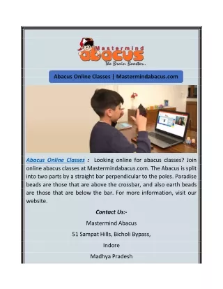 abacus online classes mastermindabacus com