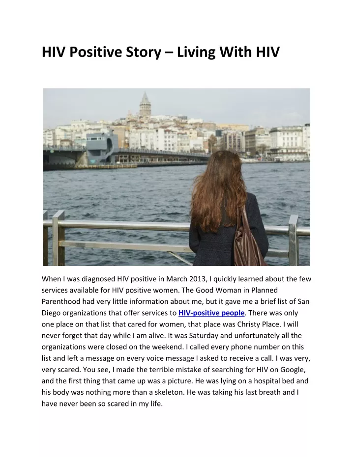 hiv positive story living with hiv