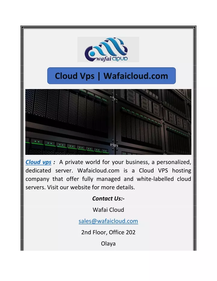 cloud vps wafaicloud com