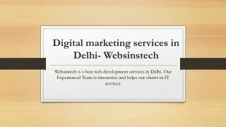 Digital marketing services in-Delhi