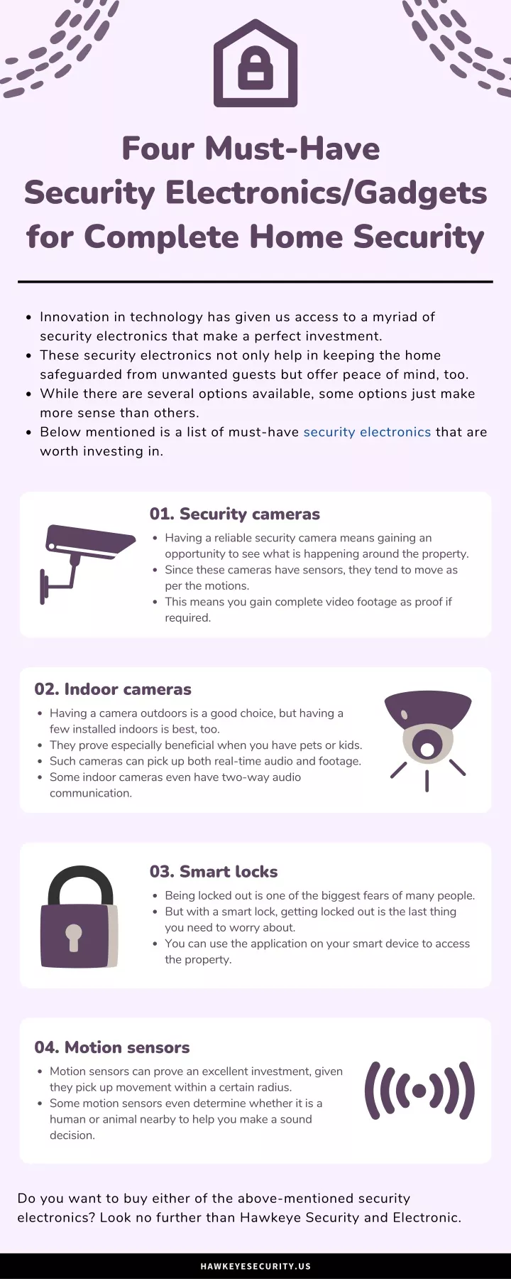 four must have security electronics gadgets