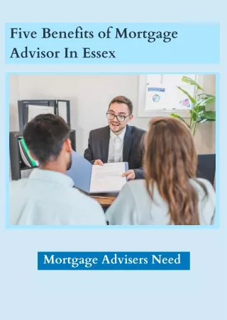 Five Benefits of Mortgage Advisor In Essex |Sterling Capital Group