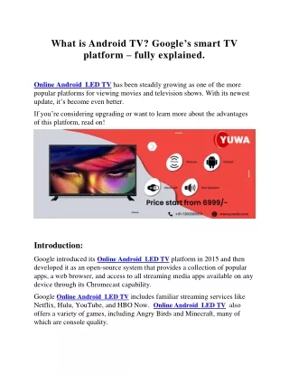 What is Android TV Google’s smart TV platform fully explained.docx