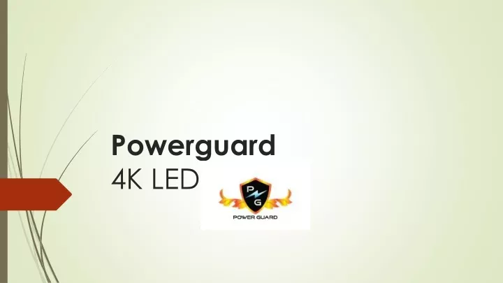 powerguard 4k led tv