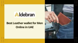 Best Leather wallet for Men Online in UAE