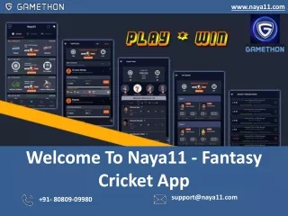 Cricket Fantasy League App