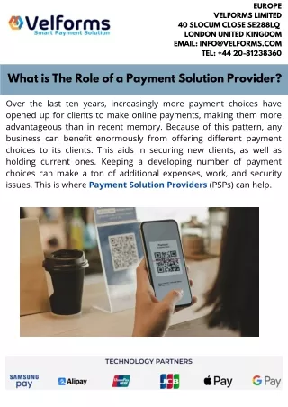 What is The Role of a Payment Solution Provider
